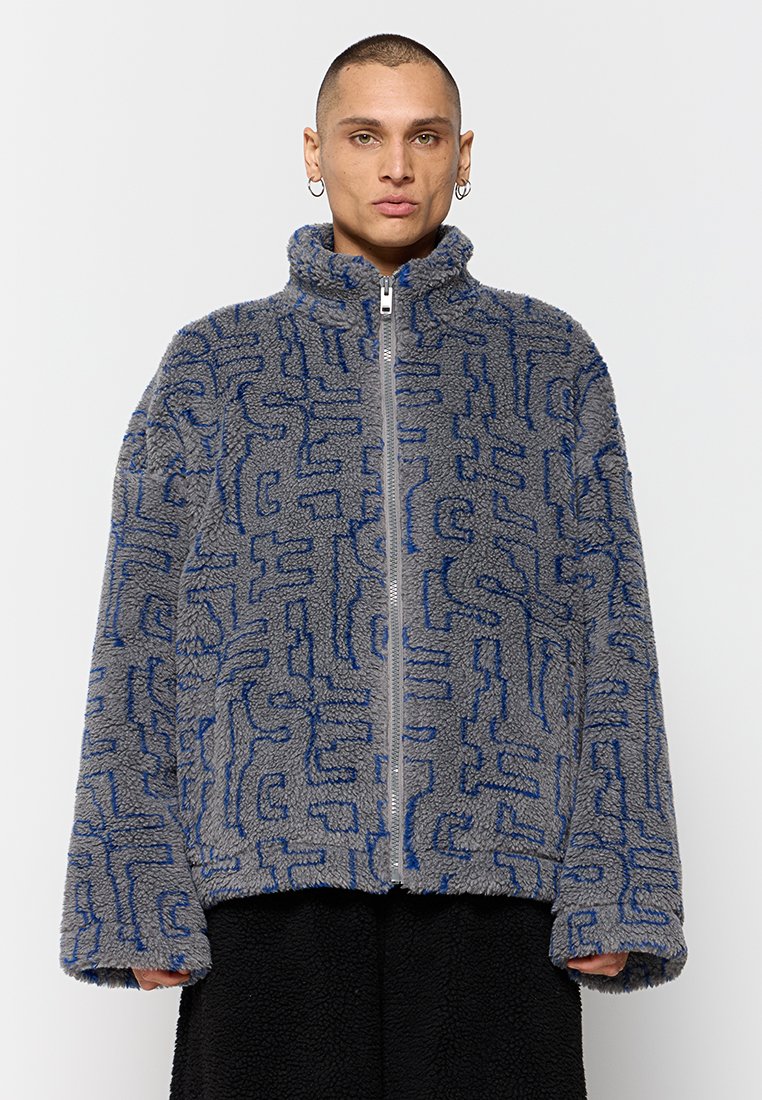 Diesel Fleecejas lichtgrijs