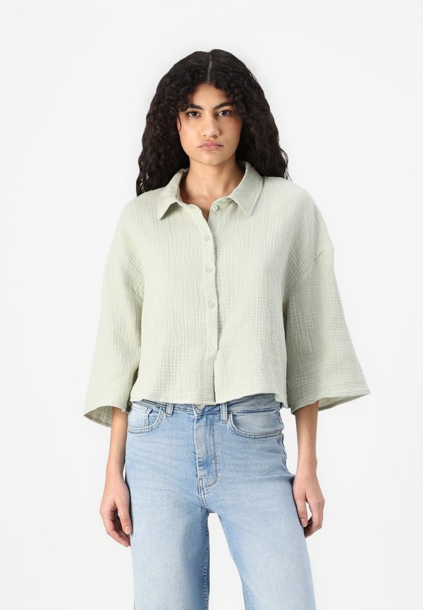 JDYTHEIS LIFE 3/4 - Hemdbluse - desert sage