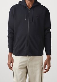 Tommy Hilfiger Felpa con zip - dark blue