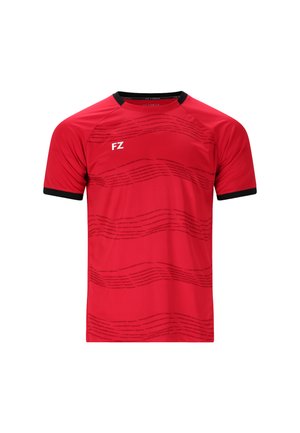 T-shirt med print - chinese red