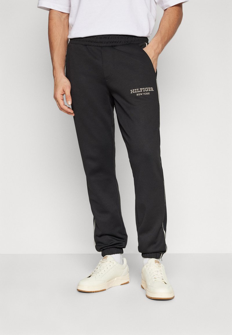 Tommy Hilfiger MONOTYPE TRACK SWEATPANTS Tracksuit bottoms black