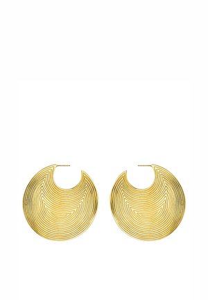 DE ARO GRANDE DE RELIEVE - Pendientes - gold-coloured