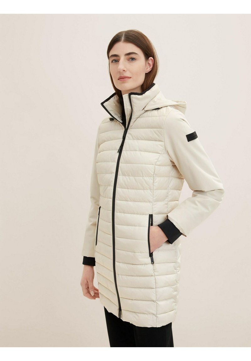 TOM TAILOR HYBRID WINTER COAT Winterjas dusty beige/beige Zalando.be