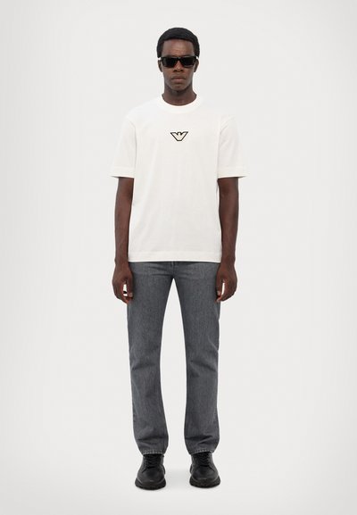 Emporio Armani Nyomott mintás póló - offwhite