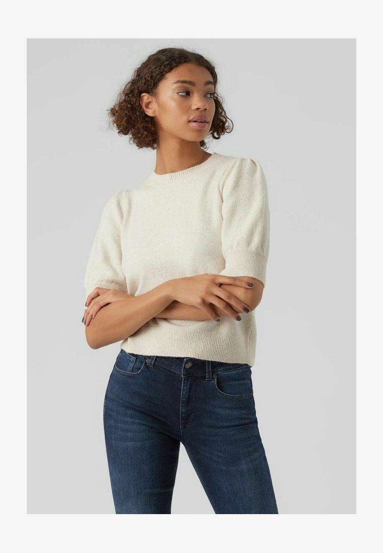 VERO MODA Vmmackenzi S/S O-Neck T-Shirt Jrs Btq – Maglietta Manica Corta Donna In Cotone Sostenibile