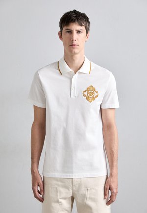 ARCHITECTURAL BAROCCO CREST EMBROIDERY - Polo - optical white