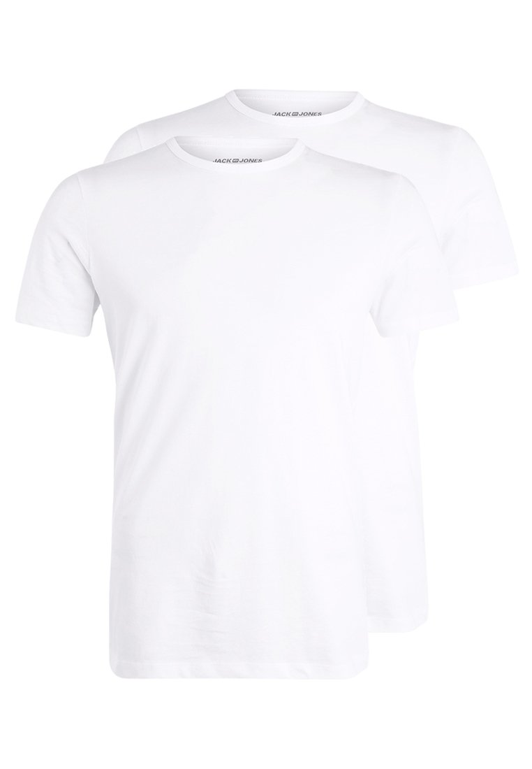 White crew neck tee