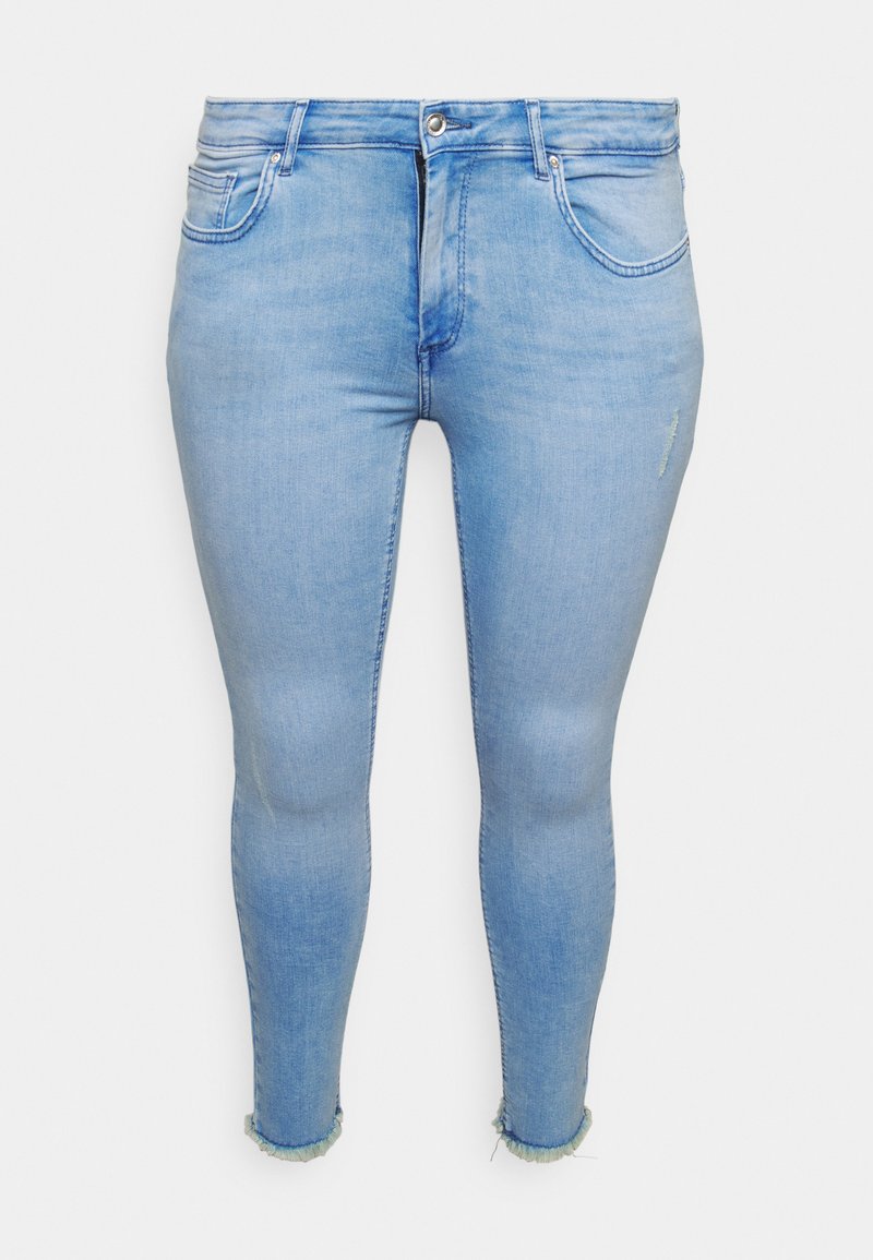 ONLY Carmakoma Jeans Skinny Fit lichtblauw denim