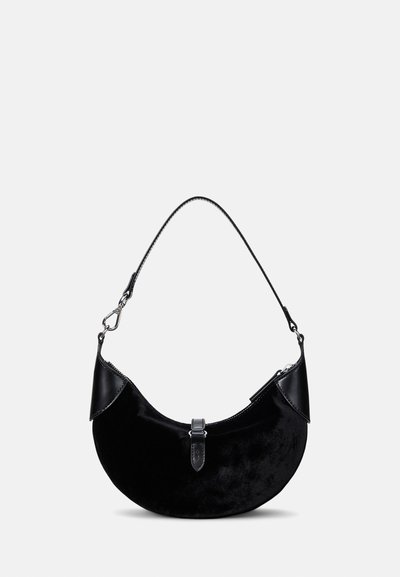 Polo Ralph Lauren POLO ID VELVET LEATHER MINI SHOULDER BAG - Rokassoma - black