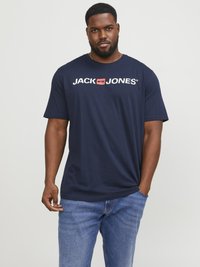 Jack & Jones - CORP LOGO TEE CREW NECK - T-shirt con stampa - navy blazer Immagine in miniatura 1