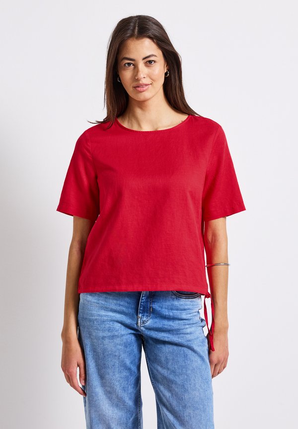 MIT TUNNELZUG - Bluse - rot