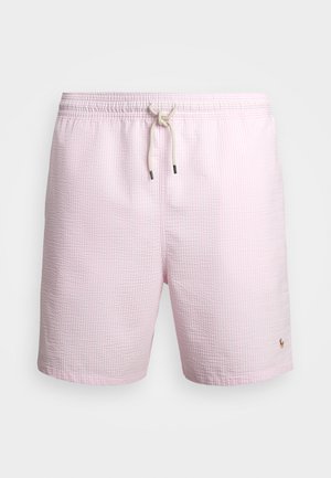 Polo Ralph Lauren Big & Tall TRAVELER CLASSIC SWIM TRUNK - Swimming shorts - carmel pink seersucker