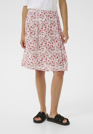 MAJA AMBER - A-linjainen hame - chalk w  pink petit flower