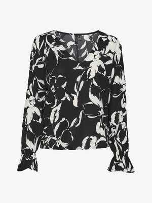 Vero Moda, POLLIANA INGE LS WVN GA - Bluza - black