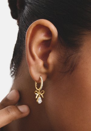 THOMAS SABO, Ohrringe - gelbgoldfarben, weiß