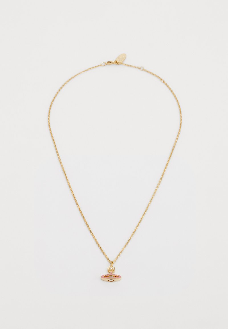 Vivienne Westwood SIMONETTA BAS RELIEF PENDANT - Necklace - gold-coloured/creamrose/pink