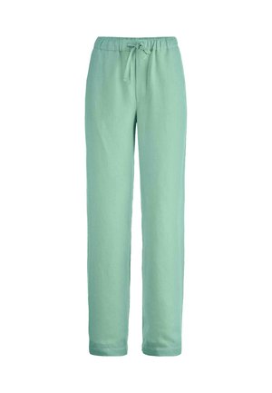 hessnatur STRAIGHT LEG RELAXED - Trousers - jadegrün