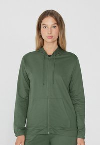 Tezenis MIT REISSVERSCHLUSS UND TUNNELZUG - Sweat zippé - Green