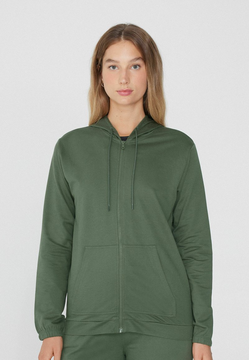 Tezenis MIT REISSVERSCHLUSS UND TUNNELZUG - Sweat zippé - Green