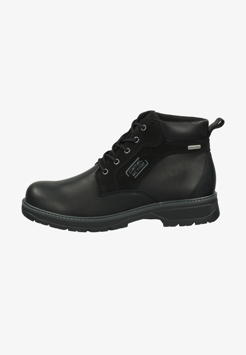 camel active GRAVITY - Lace-up ankle boots - black
