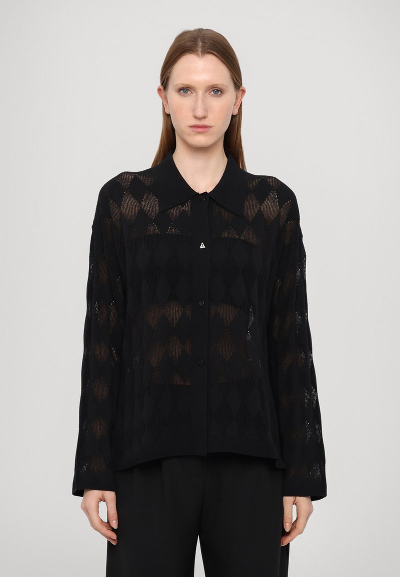 AERON - TAMARA SHIRT - Hemdbluse - black, Vergrößern