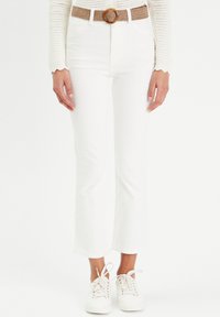 Cache Cache MIT GÜRTEL - Jeans Straight Leg - ecru