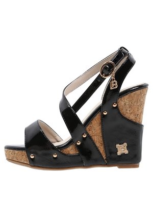 Sandály na vysokém podpatku - black