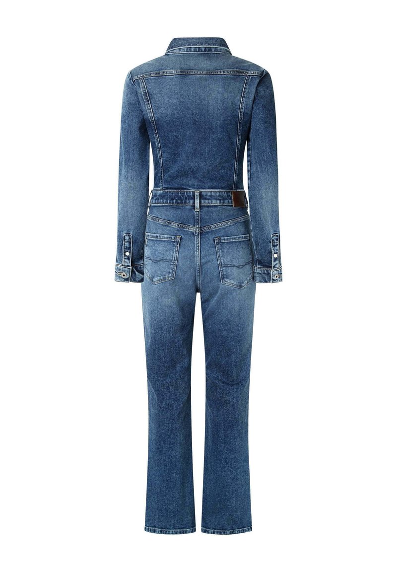 Pepe Jeans FAMA Combinaison Femme - Coupe Classique, Ceinture Tissu, Dos Clé De Sol - Style Chic Et Fluide