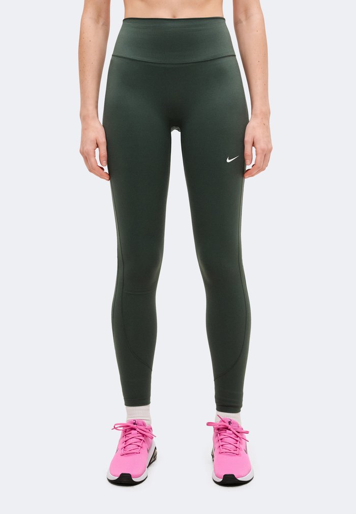 Nike ONE TIGHT - Leggings - camo green/black spruce/jade horizon/white