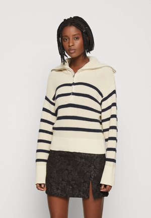 Maglione - navy/light beige