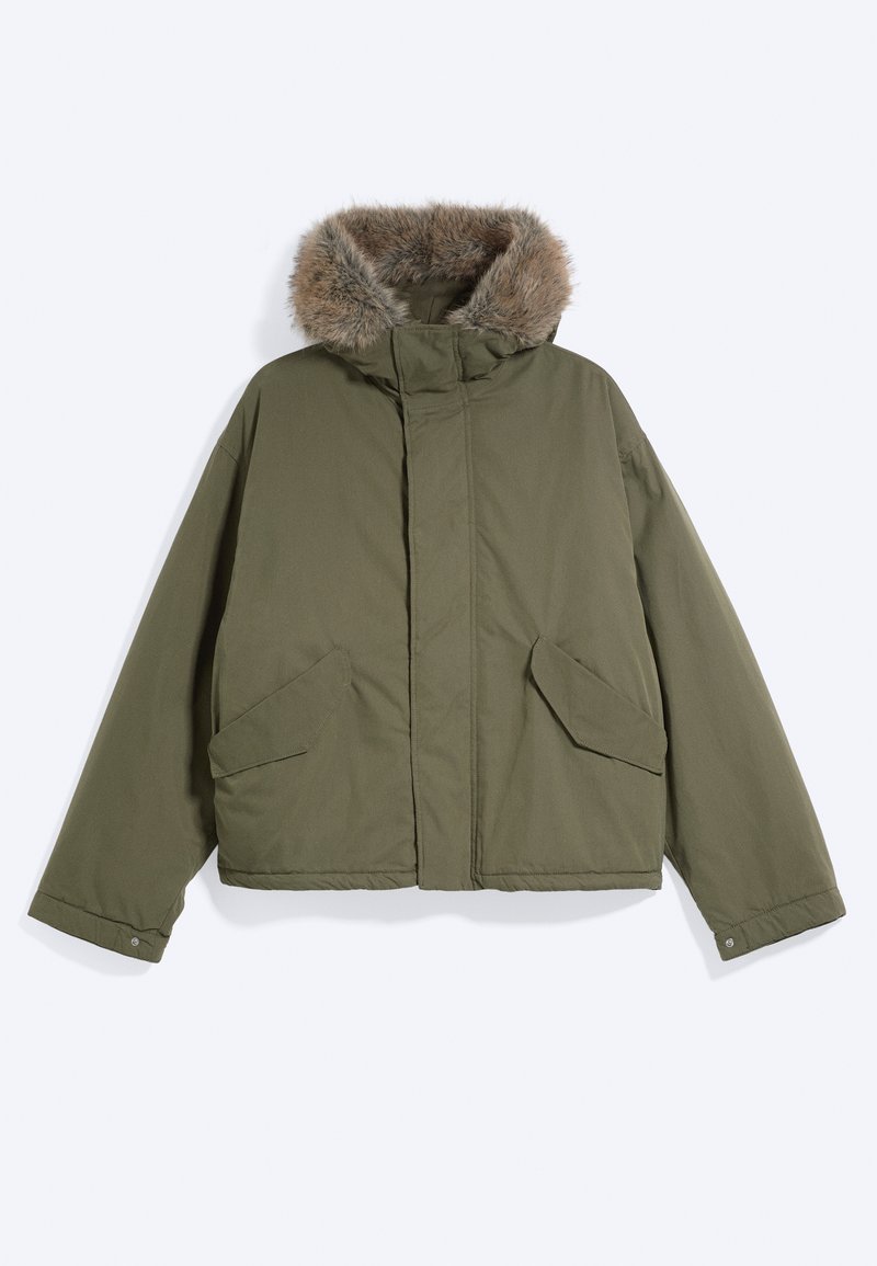 Weekday JACKET JALLE - Parka - khaki green/khaki - Zalando
