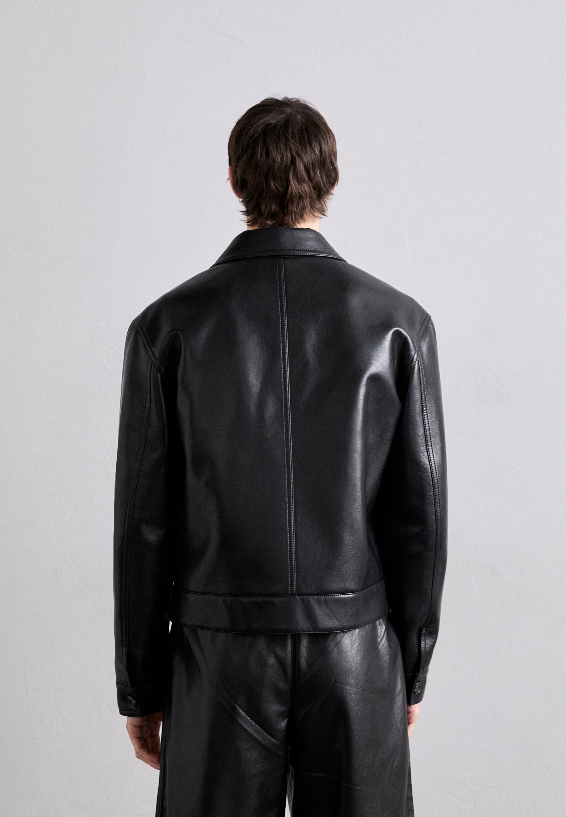 Nanushka RUBEN JACKETS - Faux leather jacket - black - Zalando.co.uk