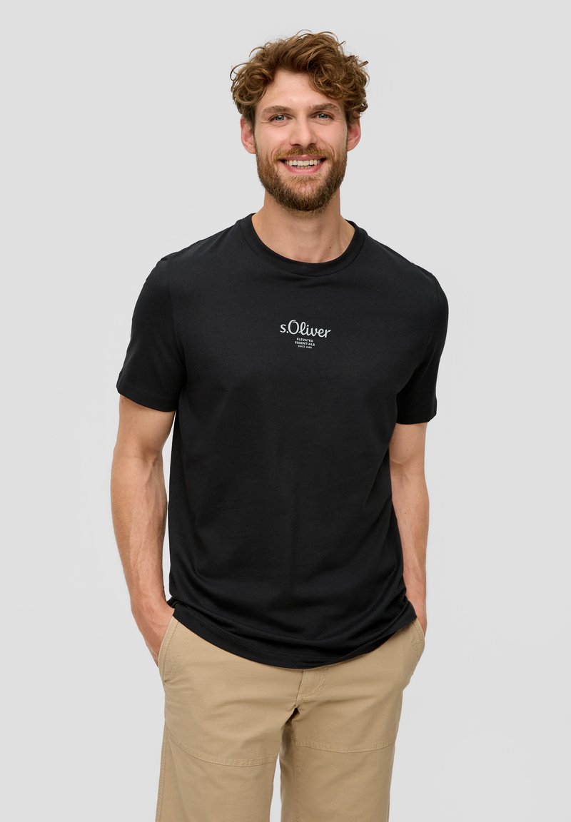 s.Oliver MIT LOGO czarny