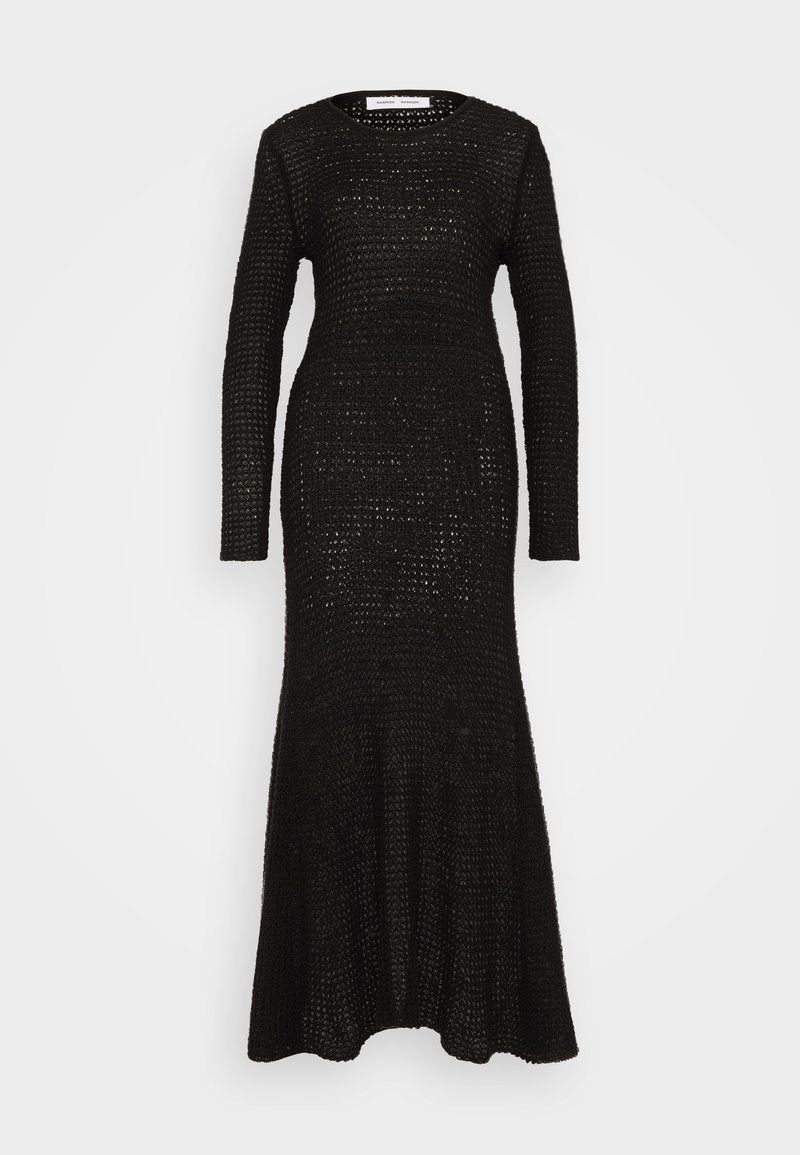 Samsøe Samsøe Gebreide jurk zwart