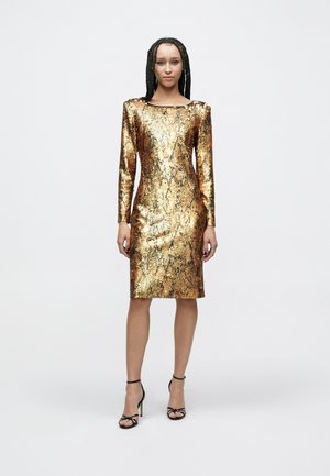 Rochie cocktail/Rochie petrecere - gold-coloured