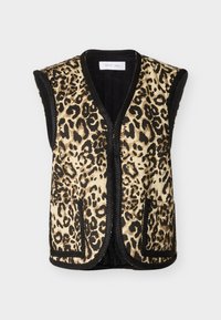 WARD LEOPARD VEST UNISEX - Liemenė - tan