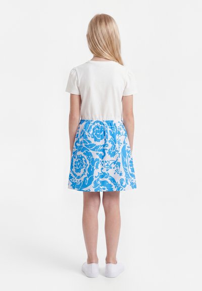 Versace DRESS BAROCCO KIDS MEDUSA - Φόρεμα ημέρας - white/azure blue