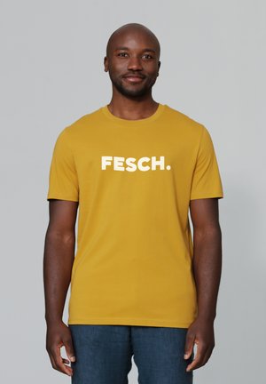 watapparel FESCH - T-shirt print - ochre