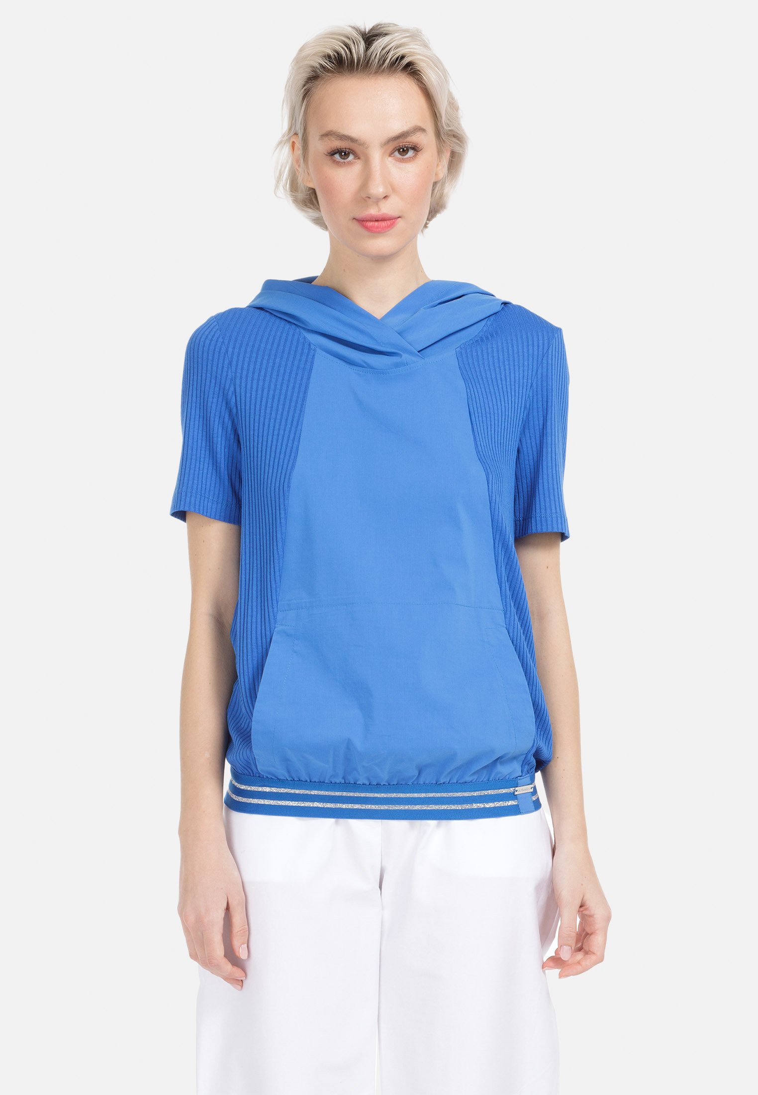 HELMIDGE KURZARMBLUSE BLUSE - T-shirt con stampa - blau/blu - Zalando.it