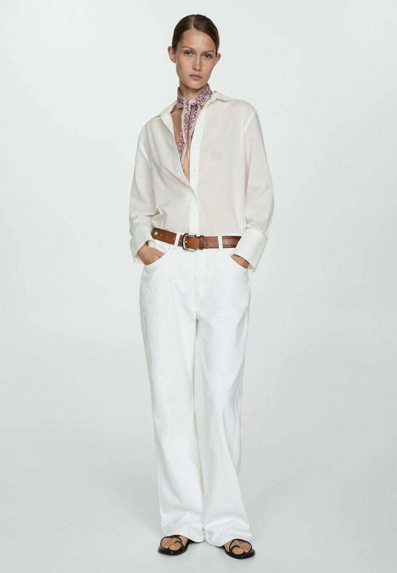 Mango Skjortebluser - white