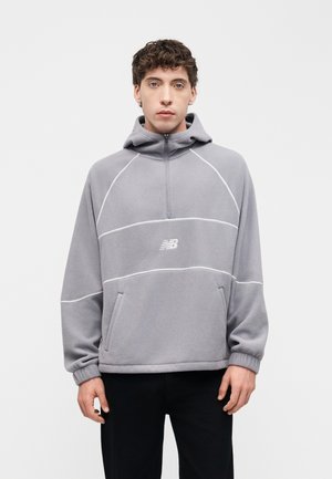 New Balance, TRACKSIDE HOODIE UNISEX - Суитшърт с качулка - off-line grey