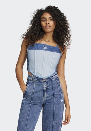 KSENIA - Toppi - medium blue denim light denim