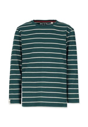 Band of Rascals LONGSLEEVE STRIPED - Langærmet T-shirt - racing green/moos