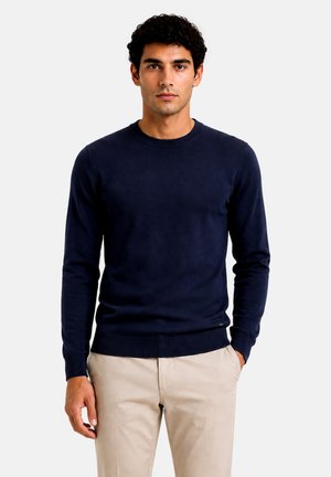 Ragman, RAGMAN PULLOVER STRICKPULLOVER R-NECK - Jumper - dunkelblau