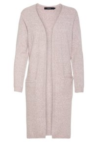 Vero Moda VMDOFFY LS LONG OPEN GA NOOS - Strickjacke - woodrose/pink