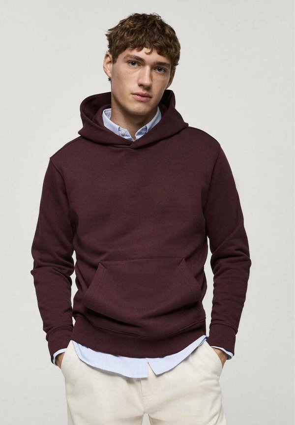 Kapuzenpullover - bordeaux