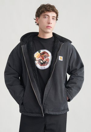 MITCH JACKET - Casaco de ganga - black dusky