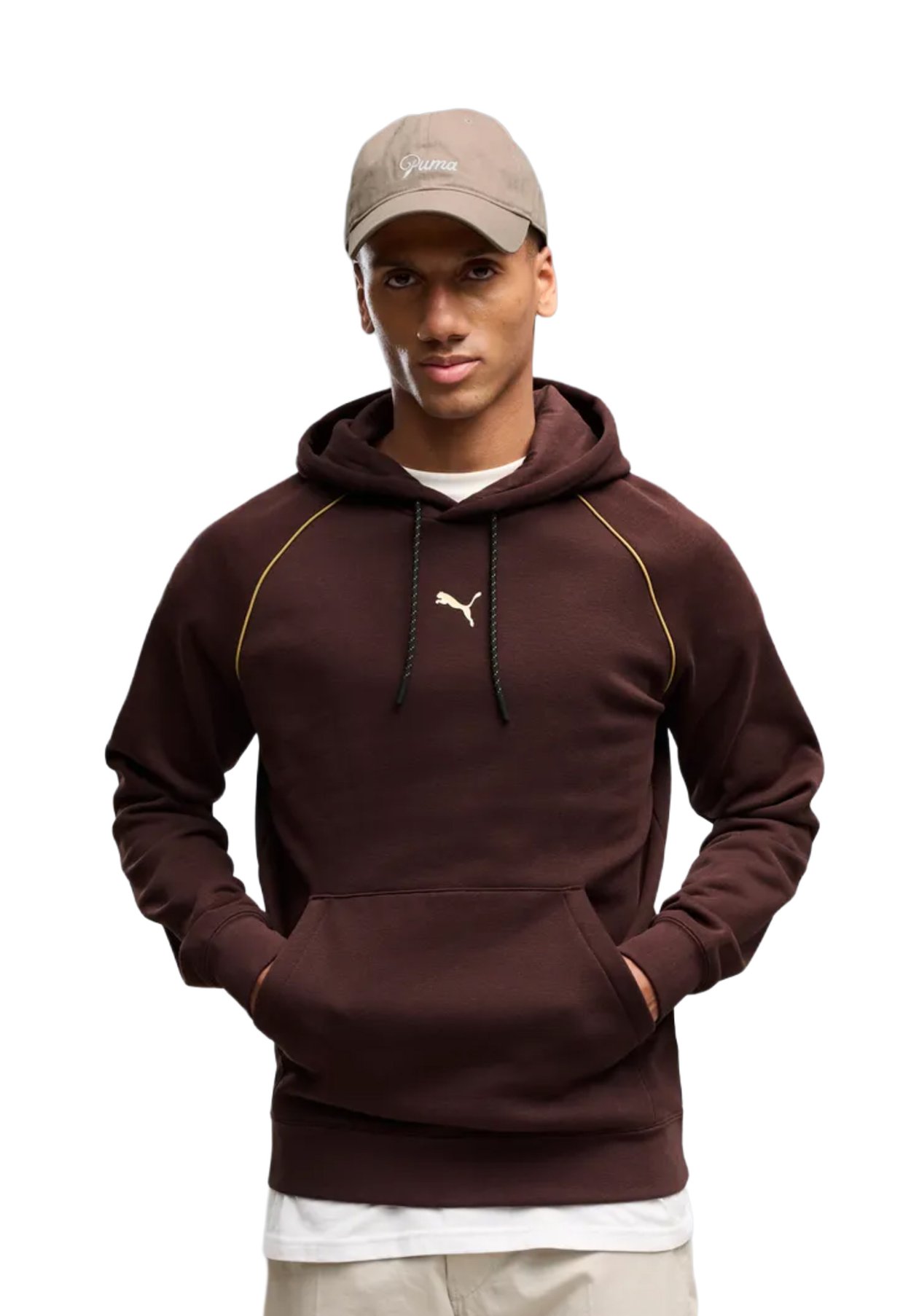 PUMA SPORT GRAPHIC HOLIDAY HOODIE FL 037 VAR - Sudadera con capucha - light brown