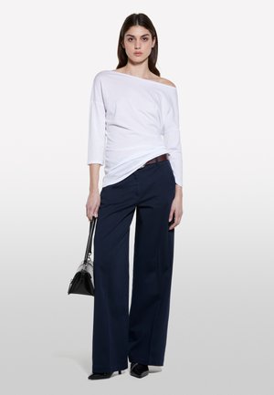 Sisley, WITH BOAT NECK  - T-shirt à manches longues - white