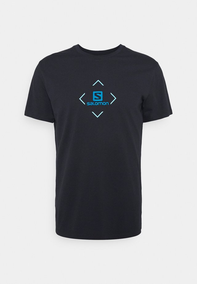 LOGO TEE - Print T-shirt - night sky/tanager turquoise/hawaiian ocean